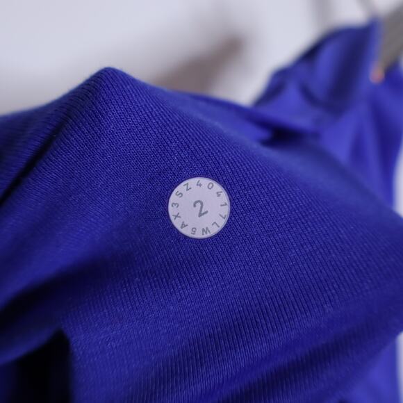 LULULEMON Train Times 7/8 Pant 25" Blazer Blue Mesh Training Active Women's 2 - Picture 9 of 9